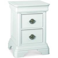 Bentley Designs Chantilly White Bedside Cabinet - 2 Drawer