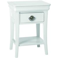 bentley designs chantilly white bedside cabinet 1 drawer