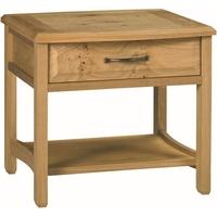 bentley designs turner oak lamp table