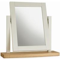 Bentley Designs Hampstead Soft Grey and Oak Vanity Mirror