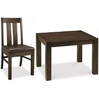 bentley designs lyon walnut dining set small end extending table with  ...