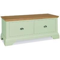 Bentley Designs Hampstead Soft Grey and Oak Blanket Box