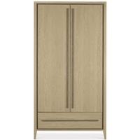 Bentley Designs Rimini Aged and Weathered Oak Wardrobe - Double