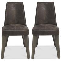 bentley designs cadell aged and weathered oak dining chair disstressed ...