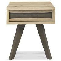 bentley designs cadell aged and weathered oak lamp table 1 drawer