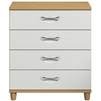 Berkeley White Chest of Drawer - 4 Drawer