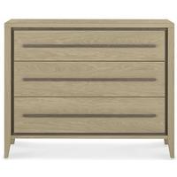 bentley designs rimini aged and weathered oak chest of drawer 3 drawer