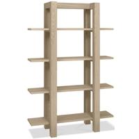 Bentley Designs Turin Aged Oak Shelf Unit - Open