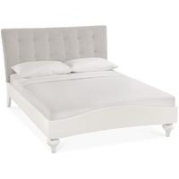 bentley designs montreux soft grey vertical stitch upholstered bed