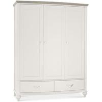 Bentley Designs Montreux Grey Washed Oak and Soft Grey Wardrobe - Triple