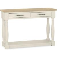 Bentley Designs Chartreuse Aged Oak and Antique White Console Table