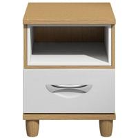 Berkeley White Bedside Cabinet - 1 Drawer