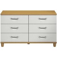 berkeley white chest of drawer 6 drawer