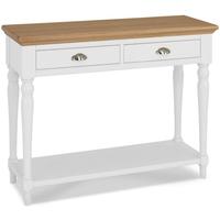 Bentley Designs Hampstead Two Tone Console Table with Turned Legs