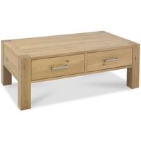 Bentley Designs Turin Light Oak Coffee Table with Drawer