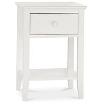 bentley designs ashby white bedside table 1 drawer