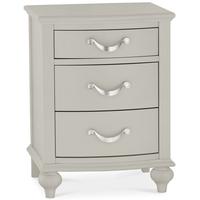 Bentley Designs Montreux Urban Grey Bedside Cabinet - 3 Drawer