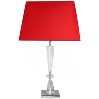 Berkeley Table Lamp with Hot Chilli Red Shade