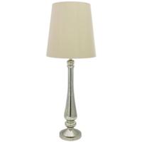 Berkeley Mercury Glass Elegant Table Lamp with Champagne Shade