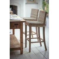 Bembridge Rattan Bar Stool in Teak