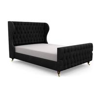 Belmont Super King Velvet High End Bed Frame, Black