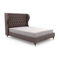 Belmont King Linen Low End Bed Frame, Slate