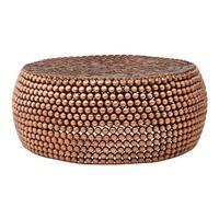 Beaded Iron Coffee Table, Copper