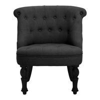 Belgravia Tufted Chair, Black