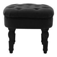 Belgravia Foot Stool, Black