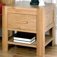 Bentley Designs Lyon 1 Drawer Bed Side Table