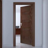 bespoke monaco walnut fire rated door prefinished