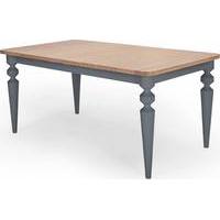 betty extending dining table oak and grey