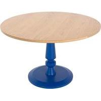 Betty Round Dining Table, Oak and Blue