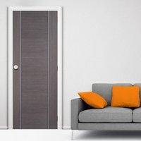 Bespoke Chocolate Grey Alcaraz Fire rated Door - Prefinished