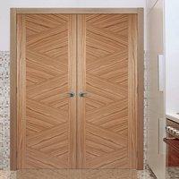 Bespoke Zeus Walnut Flush Door Pair - Prefinished