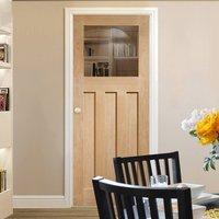 bespoke dx oak 1930s style glazed door