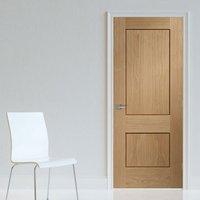 bespoke piacenza oak 2 panel flush door with groove design