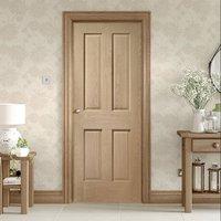 Bespoke Victorian Oak 4 Panel Door without Raised Mouldings - Prefinished