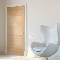 Bespoke Vancouver Oak 5 Panel Style Flush Door - Prefinished