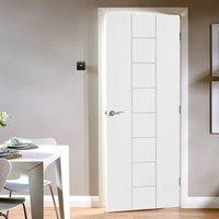 Bespoke Messina White Primed Flush Door