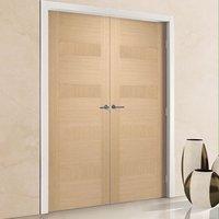 Bespoke Monaco Oak Fire Rated Door Pair - Prefinished