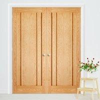 Bespoke Lincoln 3 Panel Oak Fire Rated Door Pair