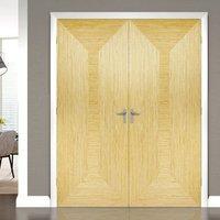 bespoke triumph oak flush door pair prefinished