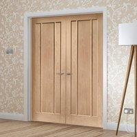 Bespoke Worcester Oak 3 Panel Door Pair