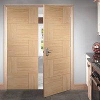 bespoke ravenna oak flush door pair prefinished