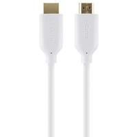 Belkin High Speed Hdmi Cable With Ethernet Gold Plated In White 1m