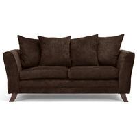 Bella 3 Seater Fabric Sofa Chocolate