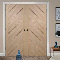 Bespoke Monza Oak Fire Door Pair - 1/2 Hour Fire Rated