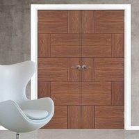 bespoke ravenna walnut flush door pair prefinished