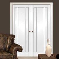 bespoke worcester white primed 3 panel door pair